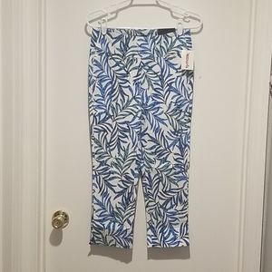 TJ Maxx blue leaf crop pant